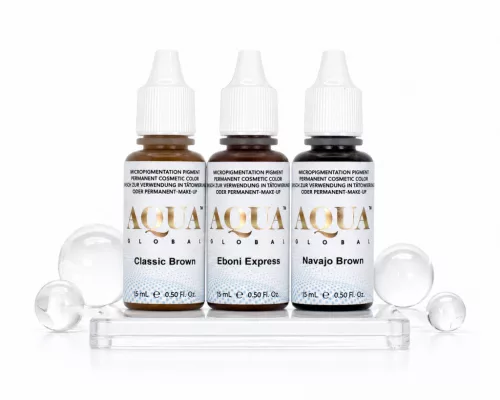 Vásárlóink kedvence - Aqua Global szemöldök csomag szemöldök pigment készlet 3x7 ml