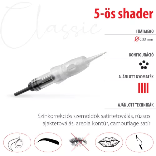 5 shader Swiss Color tűmodul Classic