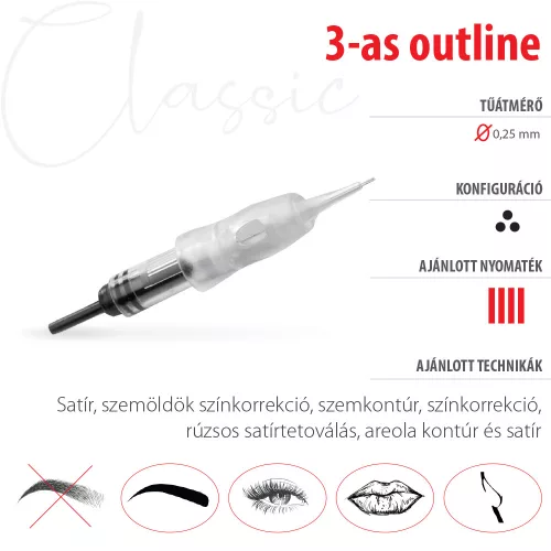 3 outline Swiss Color tűmodul Classic
