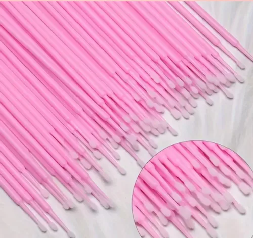 Microbrush kefe - pink 100 db/ csomag